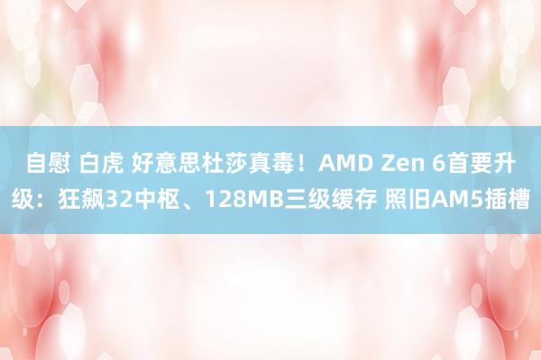 自慰 白虎 好意思杜莎真毒！AMD Zen 6首要升级：狂飙32中枢、128MB三级缓存 照旧AM5插槽