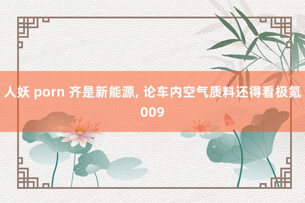 人妖 porn 齐是新能源， 论车内空气质料还得看极氪009