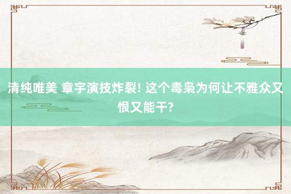 清纯唯美 章宇演技炸裂! 这个毒枭为何让不雅众又恨又能干?