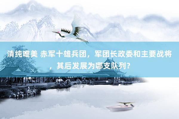 清纯唯美 赤军十雄兵团，军团长政委和主要战将，其后发展为哪支队列？
